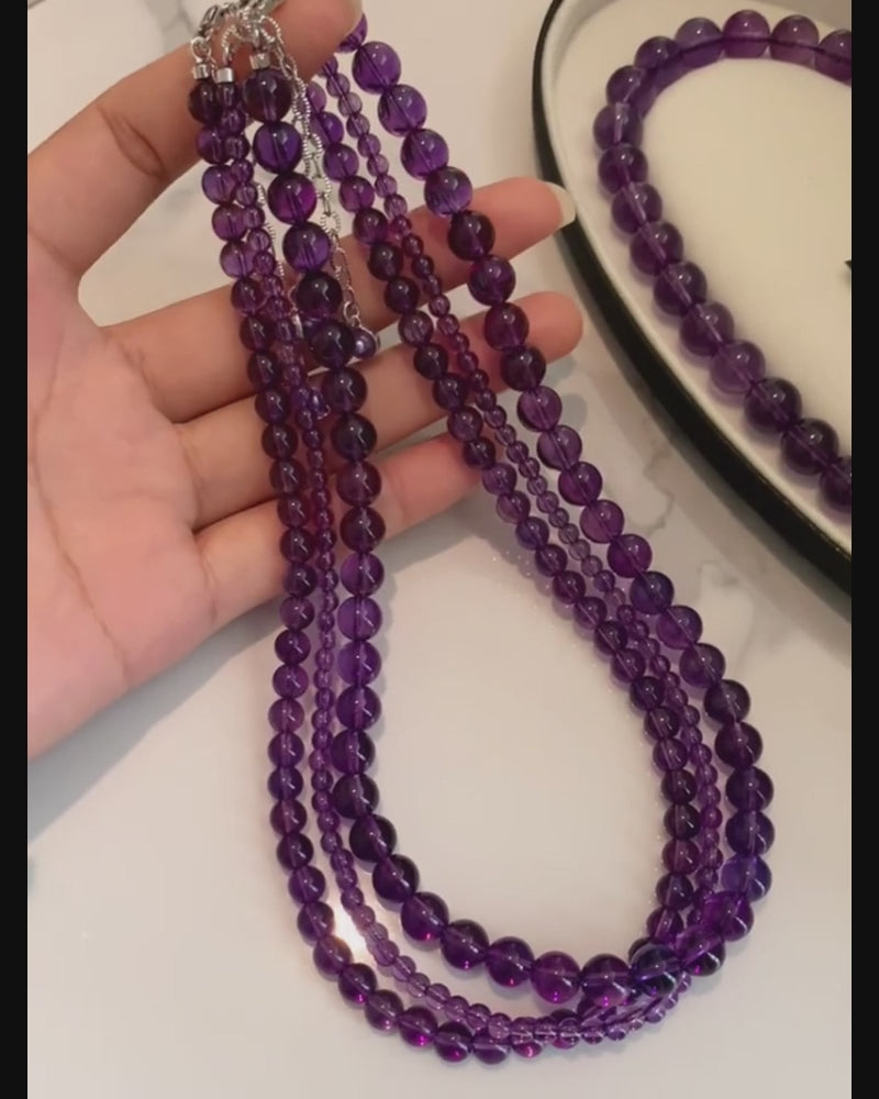 70Cm Faceted Round Lapis hotsell & Plain Oval Amethyst Gemstones Beads Necklace With Tassel. Excellent Quality Natural Gemstone