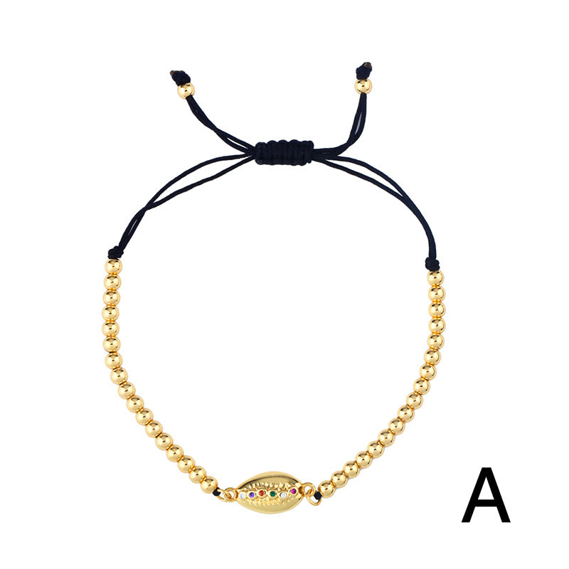Adrianna Dainty Shell Zircon Bracelet - Style 1 [FGPJZN28]