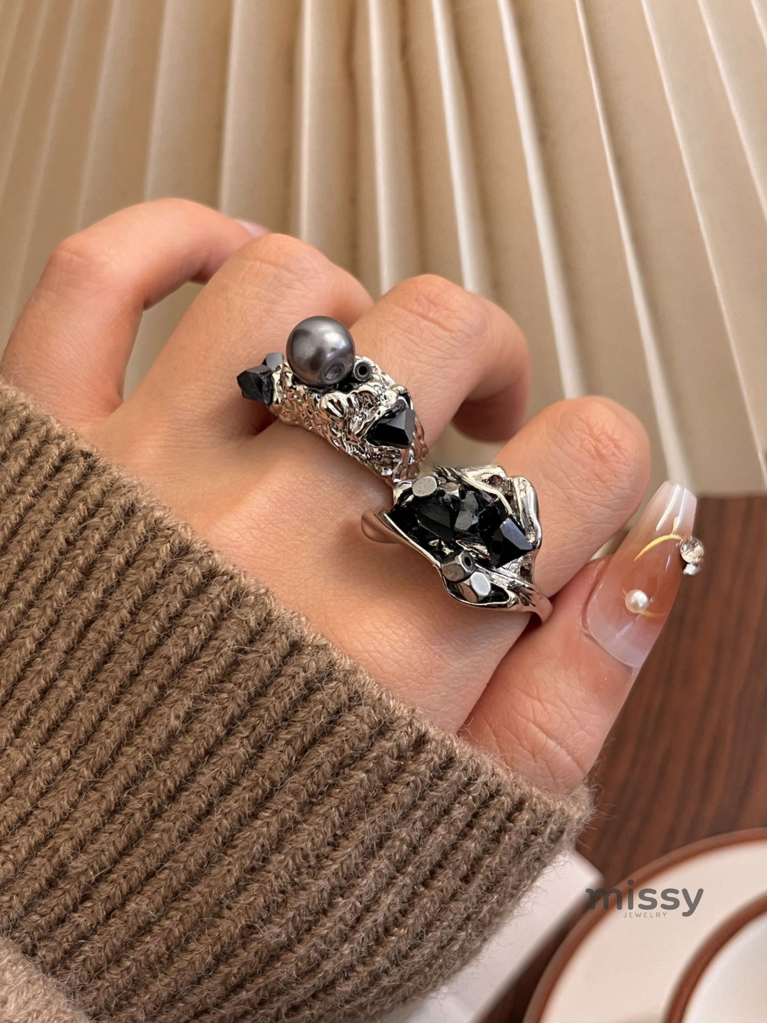 Rosalinda Organic Lava Ring