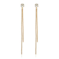 Corrine Wave Tassel Earrings - Gold [M7KUJZO3]