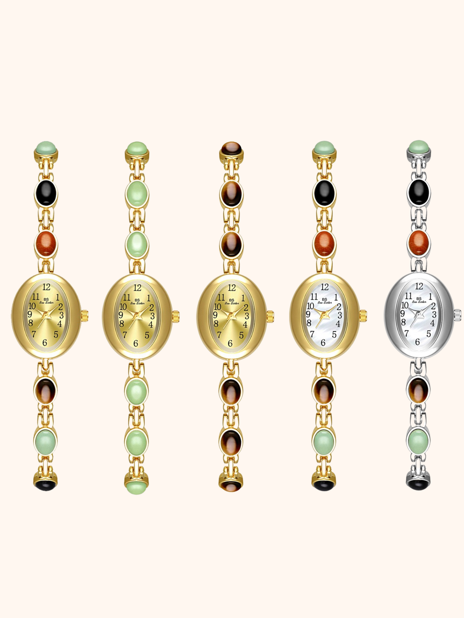 Mariel Gemstone Bracelet Watch