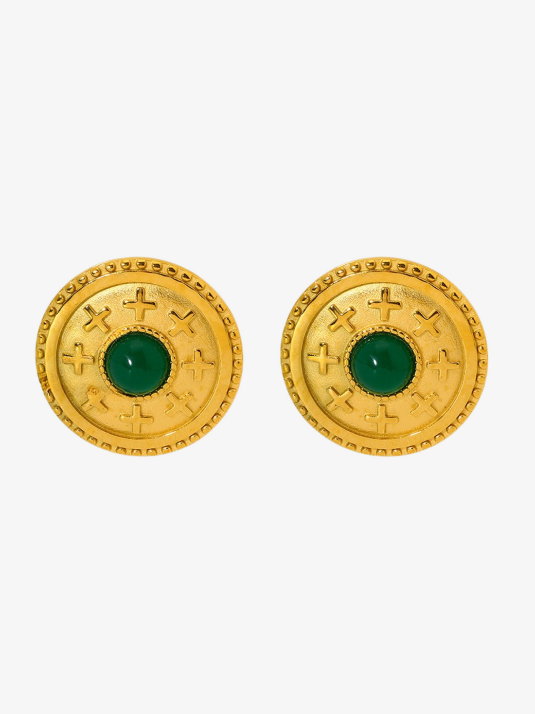 Gracelynne Vintage Pearl Button Earrings [UJBA1HQW]