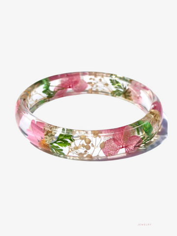 Noe Flower Resin Bangle