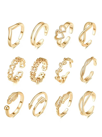Quetzalli Celestial Toe Ring Set