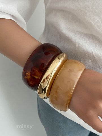 Sena Resin Marbled Finish Bangles
