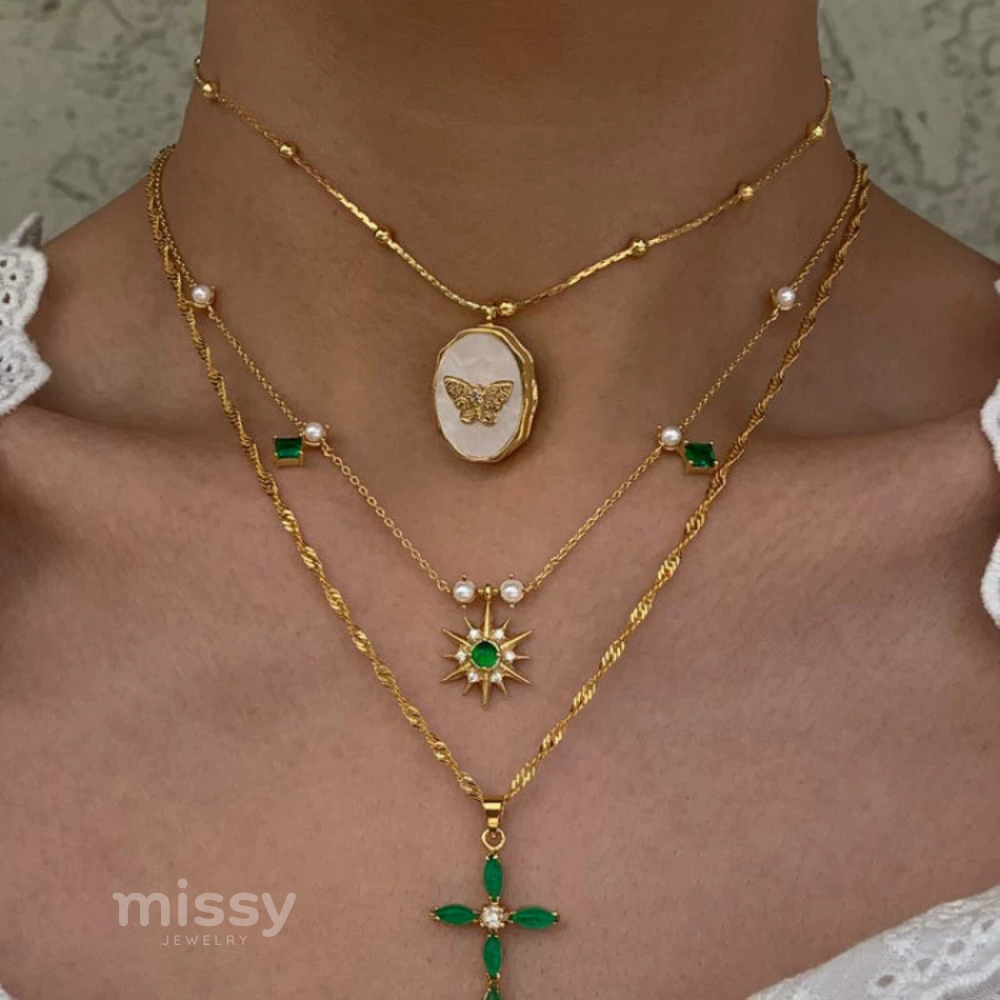 Butterfly Locket Pendant Necklace
