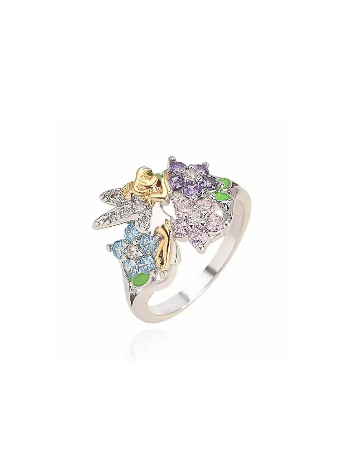 Elf Floral Crystal Ring