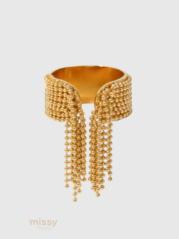 Ariam Titanium Tassel Ring