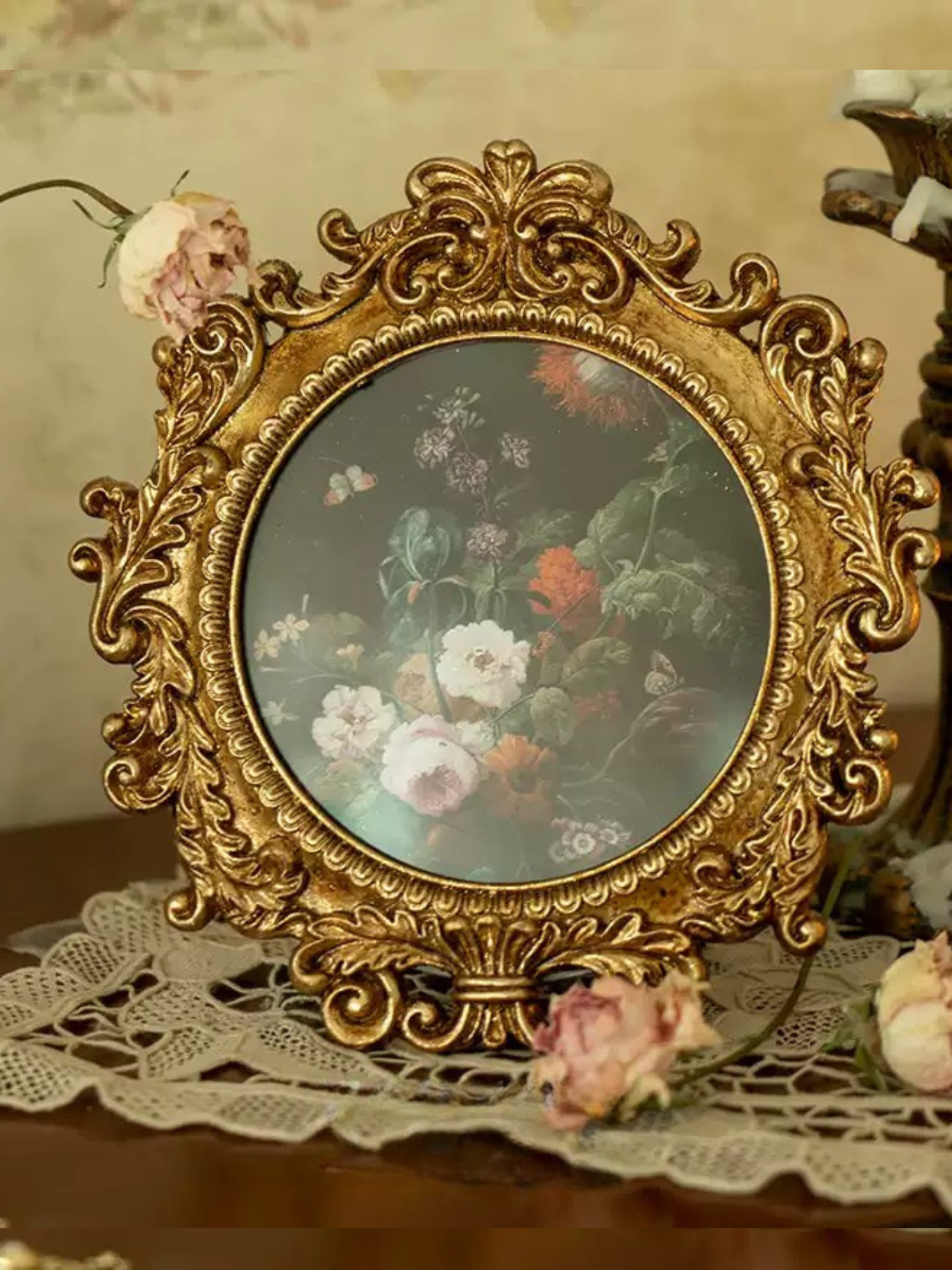 Baroque Floral Photo Frame