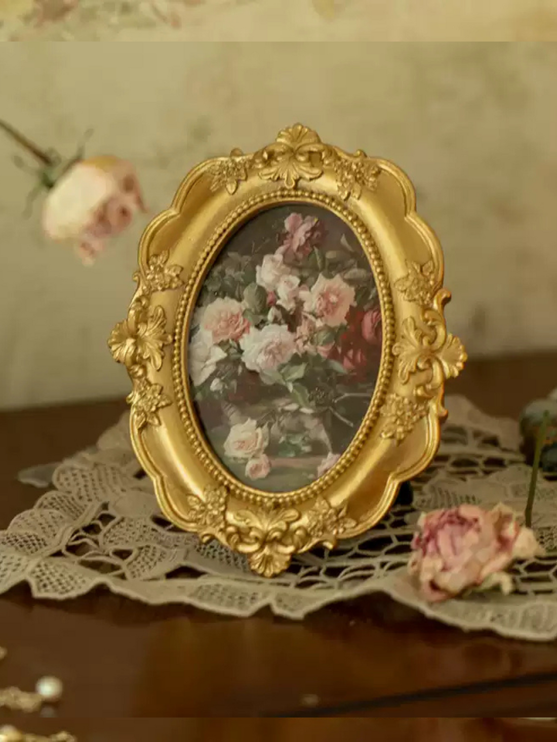 Baroque Floral Photo Frame