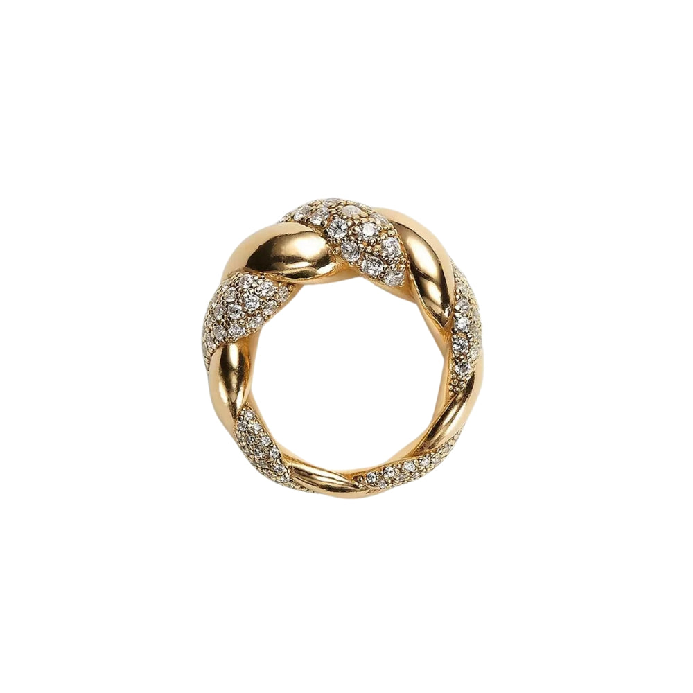 Slioh Twisted Crystal Ring