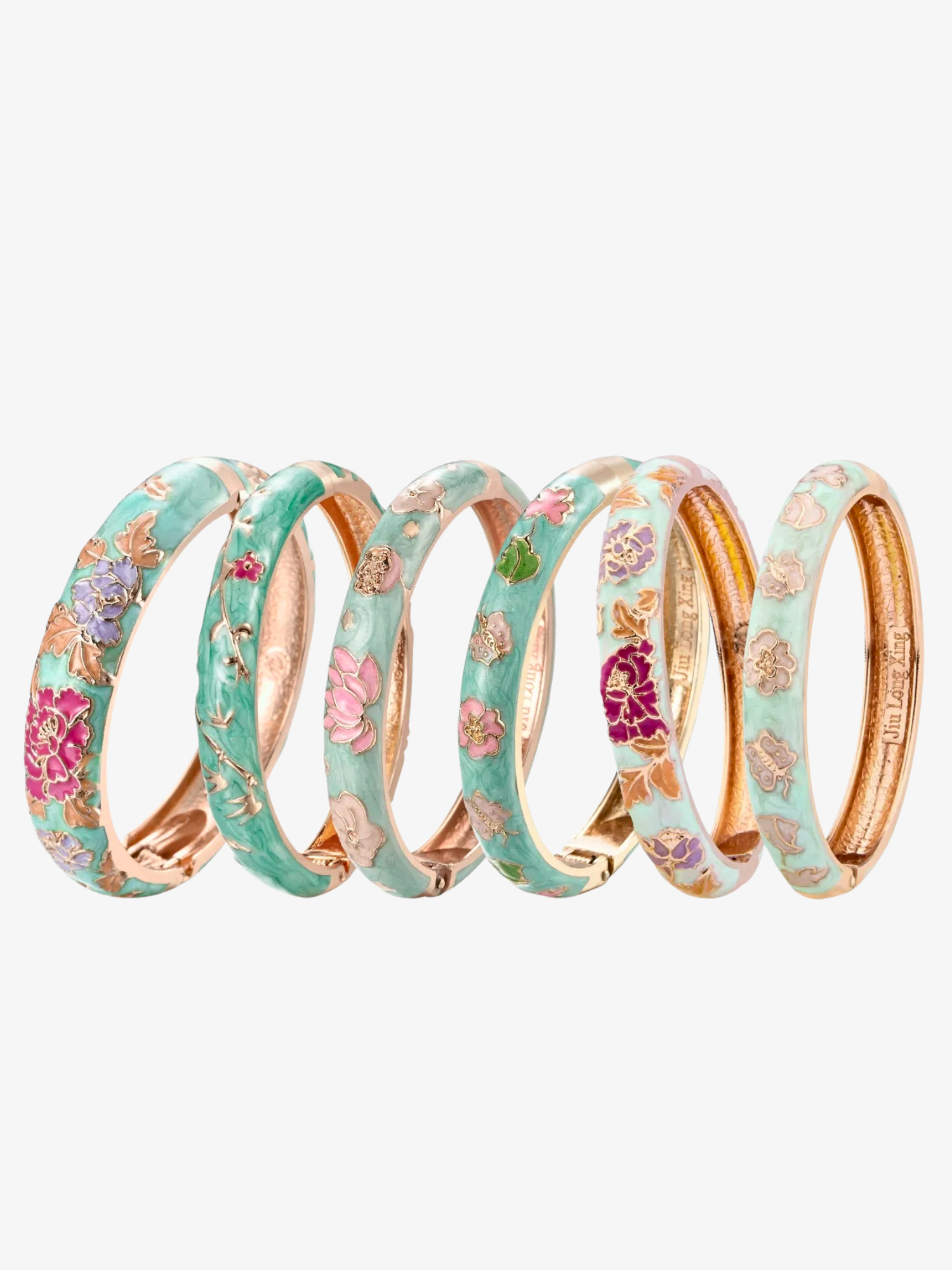 Fraida Green Floral Bangle