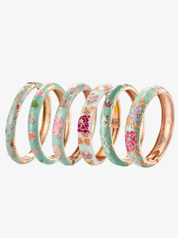 Diane Green Floral Bangle