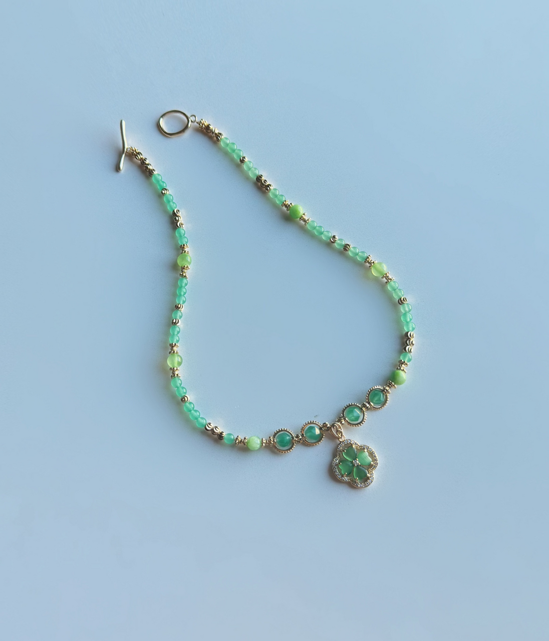 Aventurine Gemstone Bead Necklace