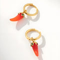 Elleanor Playful Fruit Charm Earrings - Chili Charm Earrings [P4H7E5QS]