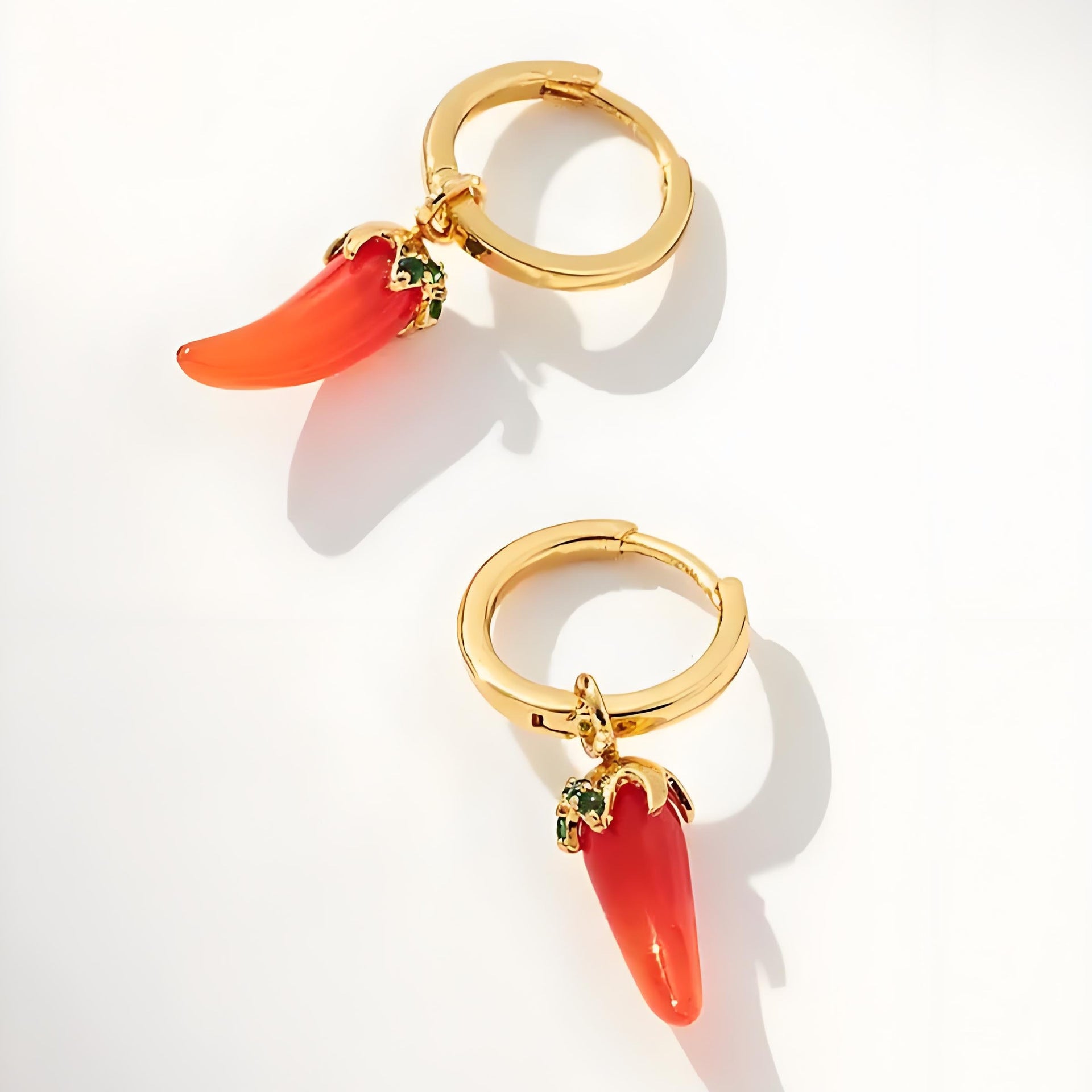 Elleanor Playful Fruit Charm Earrings - Chili Charm Earrings [P4H7E5QS]