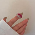Kenzington Double Layer Garnet Ring - Style 2 [NMUJHTUN]