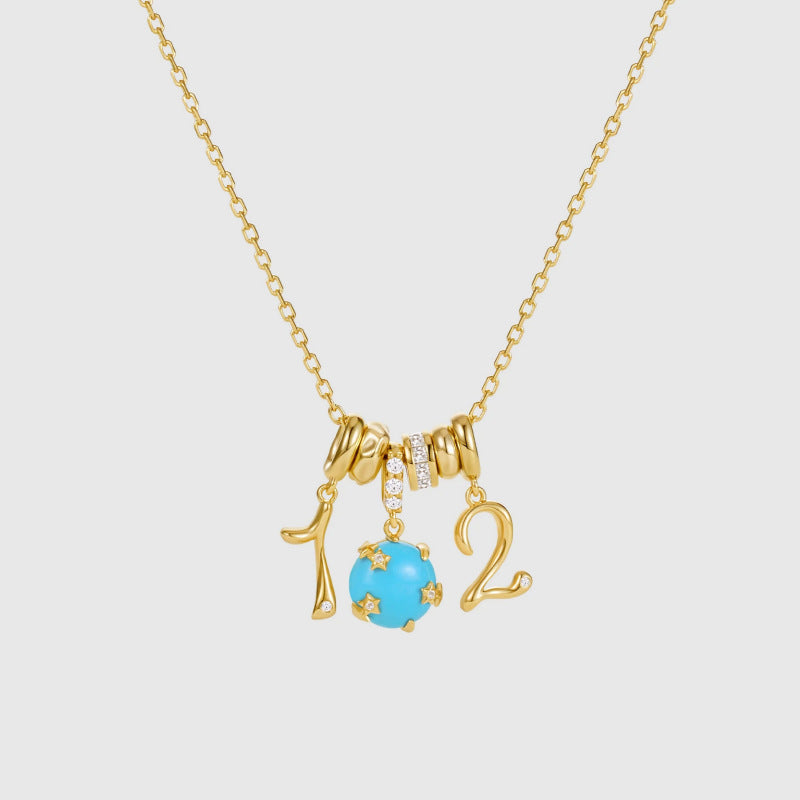 Geometric Pendant Layered Necklace - Style 12 [3MM8YT6V]