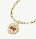 Vintage Inspired Tarot Pendant Necklace - Strawberry (Single-sided No Buckle) [P20HI9PI]