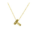 Aiyanah Glossy Bubble Letter Necklace - Gold T [AEPUUVDJ]