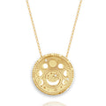 Celestial Tarot Card Pendant Necklace - Moon Phases [P6WPK9IC]