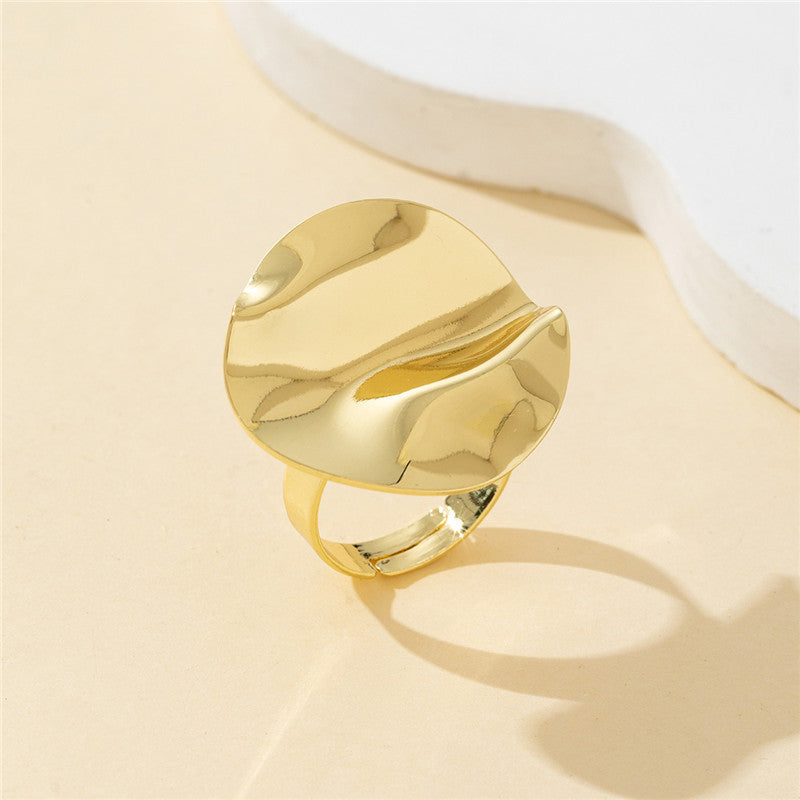 Jaelani Asymmetrical Geometric Ring - Gold [U69RD9KN]