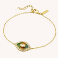 Twisted Chain Link Necklace - Multicolor Eye Bracelet [0PH54K0T]