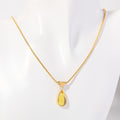 Layered Water Drop Pendant Necklace - August [G24D047X]