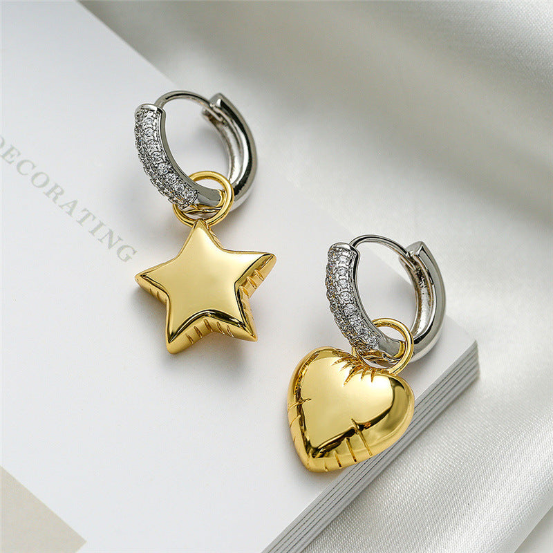 Keyonna Celestial Asymmetric Earrings - Style A [EEPM44MZ]