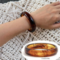 Sonny Swirl Resin Bangle - Amber Swirl 2 [VUMAX2Y3]