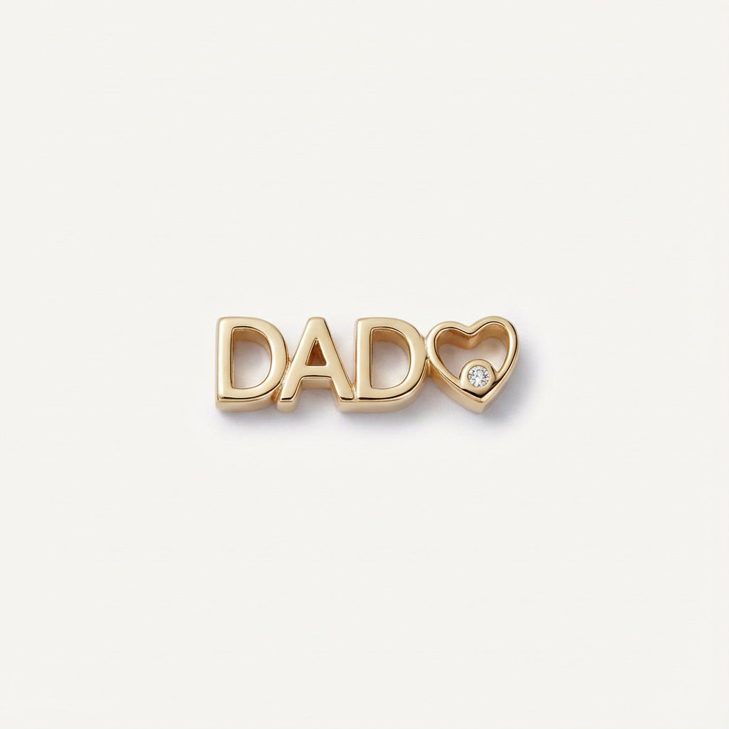 Floating Locket Pendant Necklace - Large Heart with Drill DAD (Accessory Only) [XPHOL18Y]