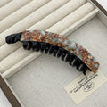 Eleonore Acetate Banana Clip - Coffee [CN7I4Q5V]