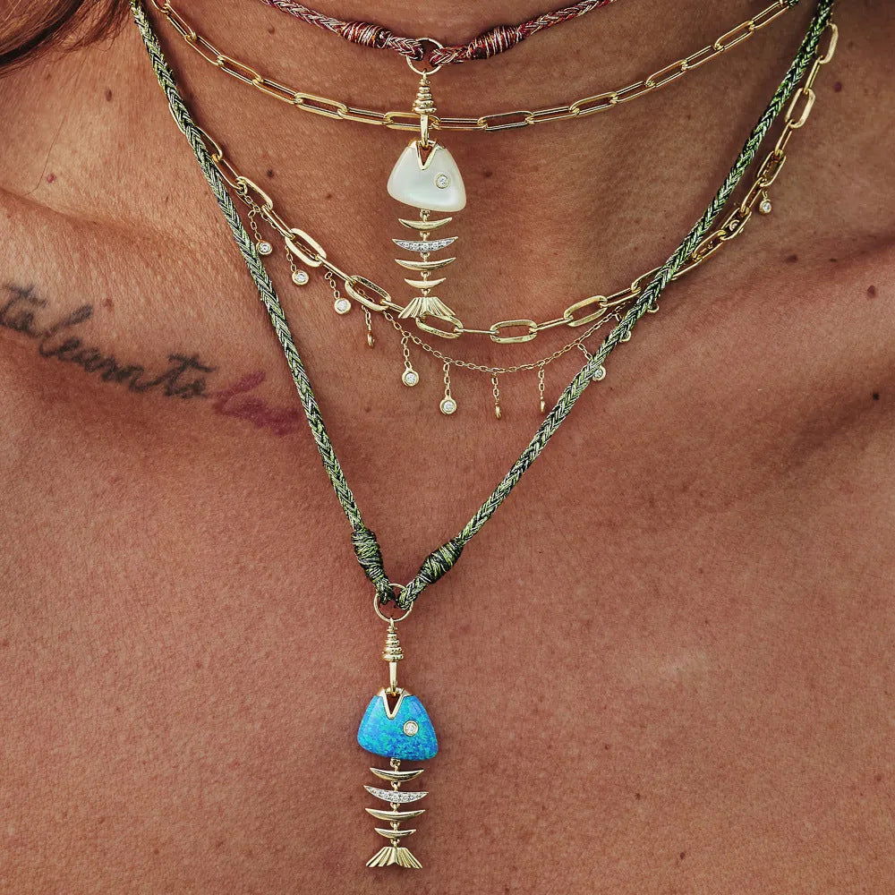 Niara Opal Fish Necklace
