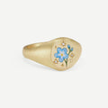 Dainty Heart Pendant Necklace - Forget-Me-Not Ring [7E7ZWXYX]