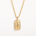 Erynn Gold-Plated Tarot Necklace - Eight-Pointed Star [FUOEQT93]