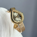 Vintage Roman Numeral Mesh Watch - Gold Strap Gold Dial [RD1MYMME]