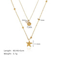 Starfish Pendant Necklace - Gold Layered Necklace [DNBF8AS7]