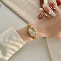 Parnika Gold Rectangle Watch - Gold Style 1 [RB8YMHDO]