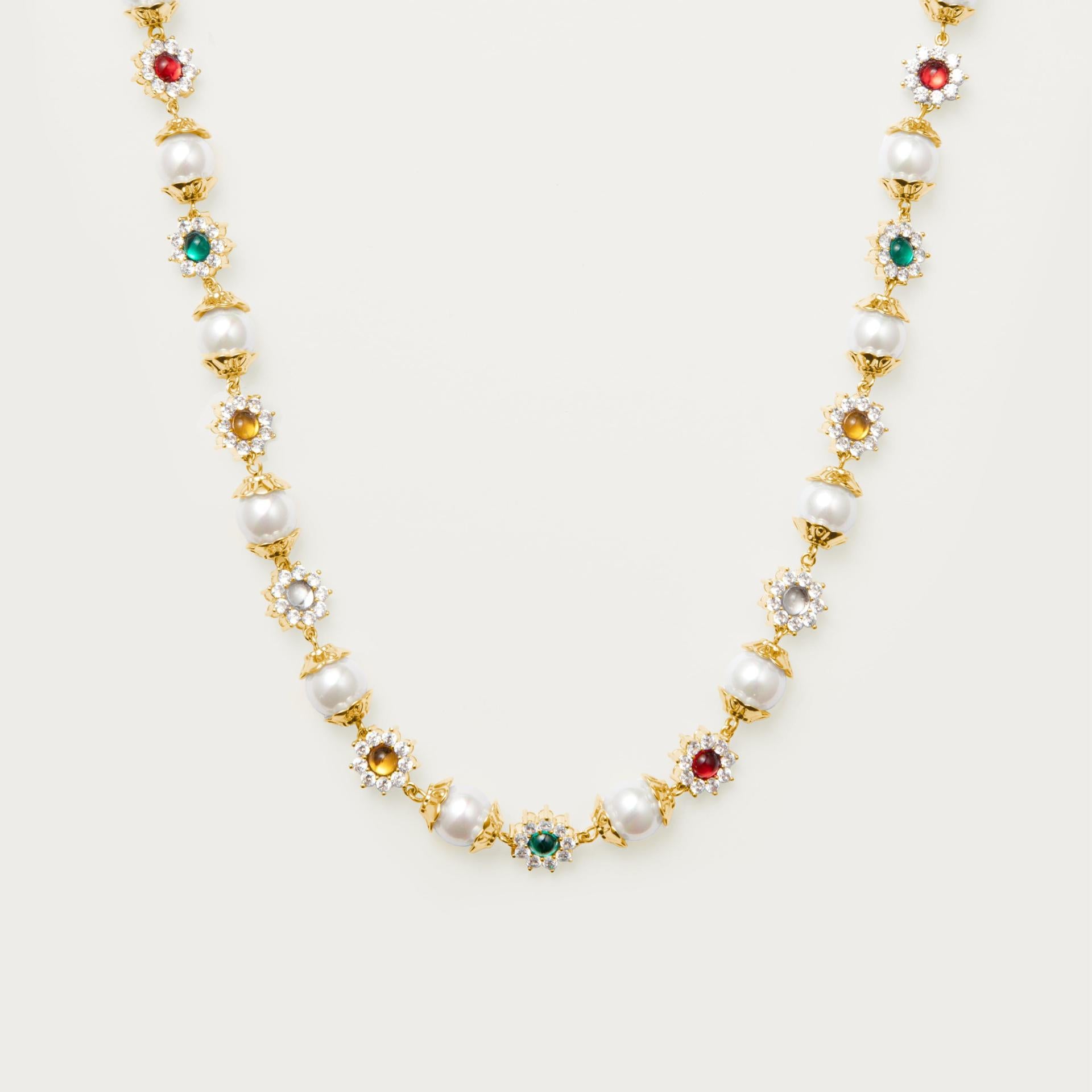Wynonna Pearl Bloom Necklace - Gold [5T0W8LHI]