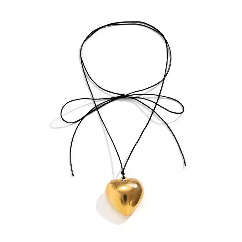 Milani Heart Pendant Knot Necklace