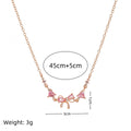 Angelique Dainty Butterfly Zircon Jewelry - Rose Gold Butterfly Necklace [36BWQ3SM]