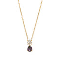 Birthstone Pendant Necklace - February (Clear) [UMXAUBCK]