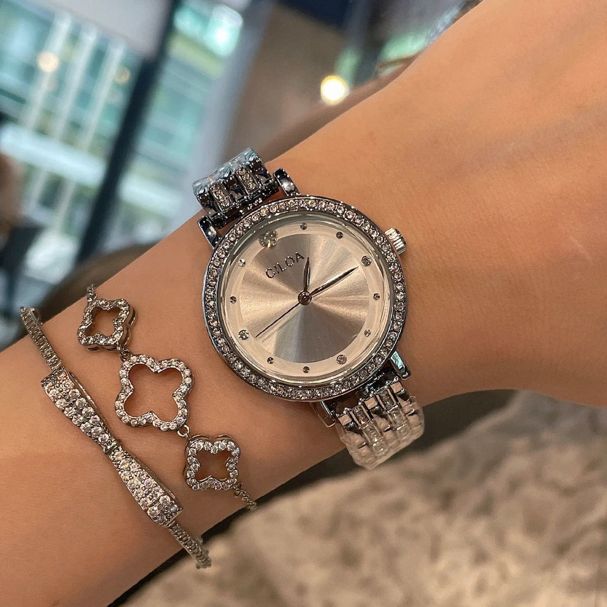 Starry Sky Dial Mesh Watch - Silver [PPX1SPG2]