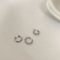 Arabelle Geometric Ear Cuff Set - Silver [WJ95BY83]