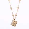 Moon Pendant Necklace - Moon Pendant Necklace [AUG5B2YT]