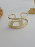 Hollow Letter D Cuff Bracelet - Gold [7UT27GK1]