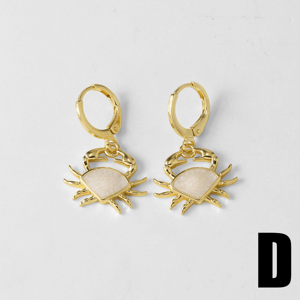 Joselyn Ocean Charm Drop Earrings - Style D [50CWBVCS]