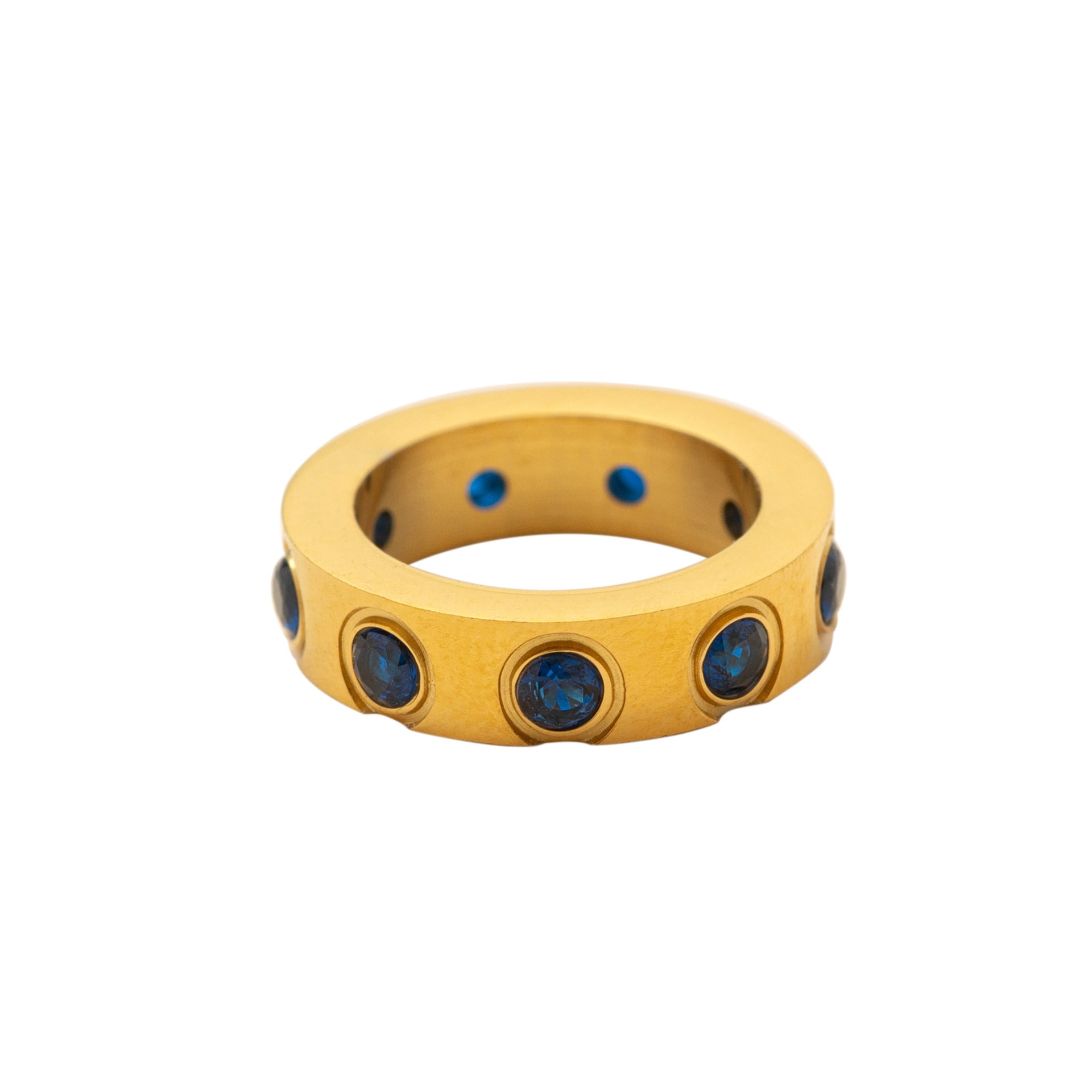 Birthstone Circle Pendant Necklace - September [JH7U0IC2]