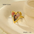 Alasia Heart Stone Ring - Multicolor [XBQ3AAF9]