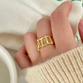 Joyce Irregular Textured Ring - Style 1 [Y81Q6JV5]